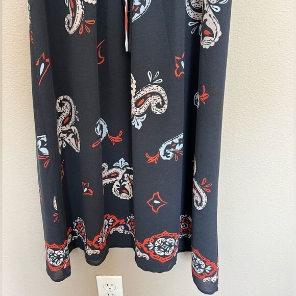 LOFT Sunset Paisley Midi Dress - Picture 7 of 10